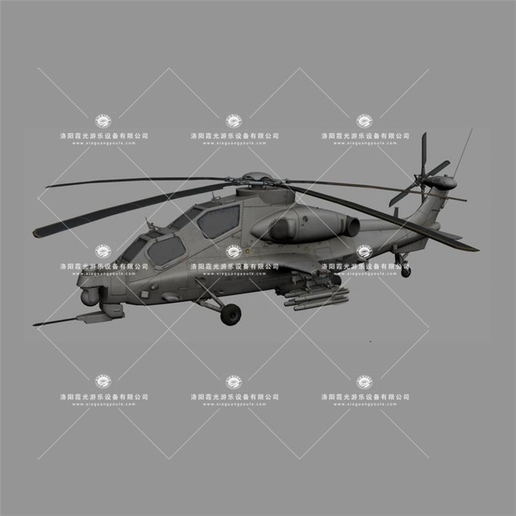 江西武装直升机3D模型